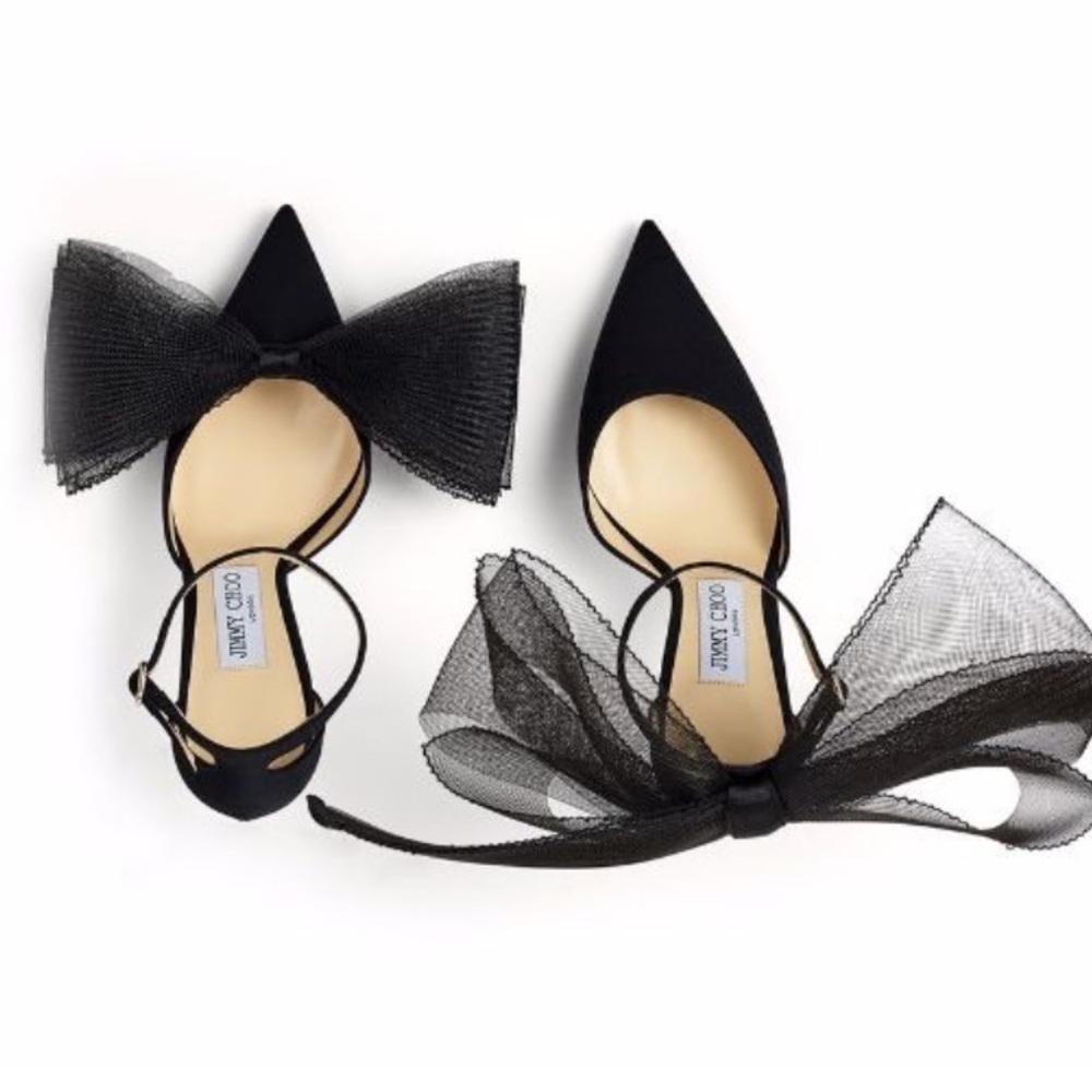 Jimmy Choo - Averly Bow Pumps, Black - 36.5 - Picture 3 of 7